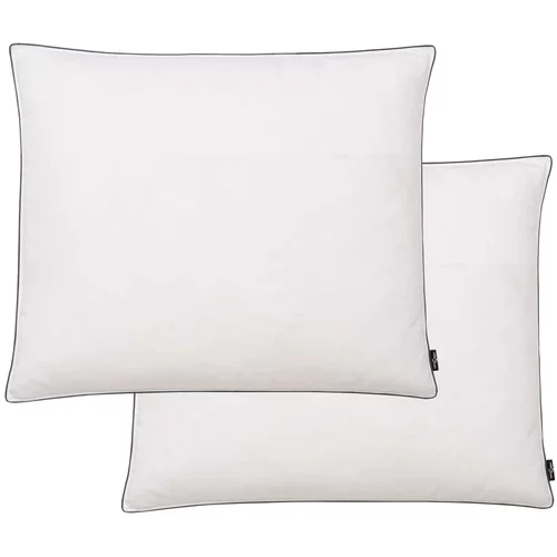  Jastuci punjeni paperjem i perjem 2 kom teški 70 x 60 cm bijeli