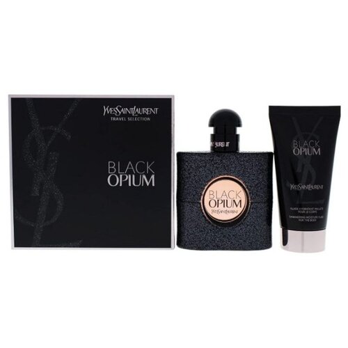 Yves Saint Laurent Black Opium set: EDP 50 ml + losjon za telo 50 ml za ženske Slike
