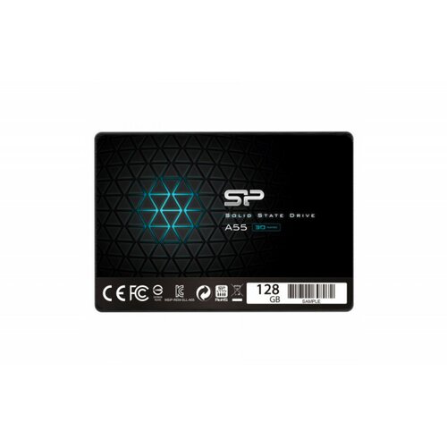 Silicon Power Ace - A55 128GB SSD SATAIII (3D NAND) 3D NAND, SLC Cache, 7mm 2.5'' Blue - Max 550/420 MB/s - Full Capacity Slike