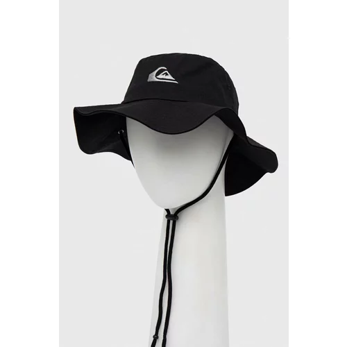 Quiksilver Bombažni klobuk črna barva