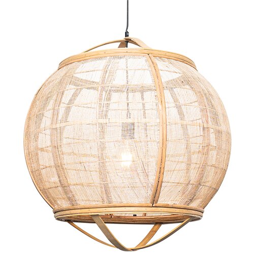 QAZQA Smart hanglamp bruin 58 cm incl. Wifi G95 - Pascal Slike