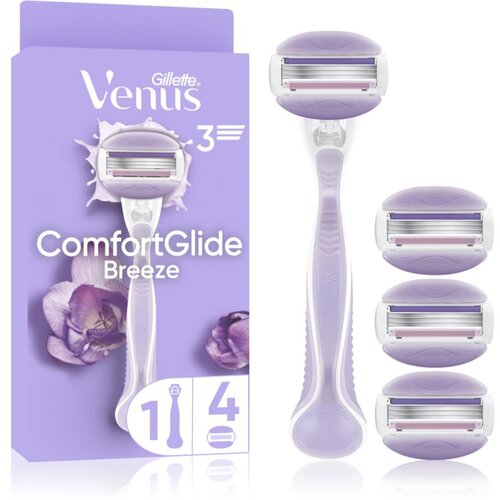 Gillette Venus ComfortGlide Breeze brivnik + nadomestne britvice 4 kos Slike