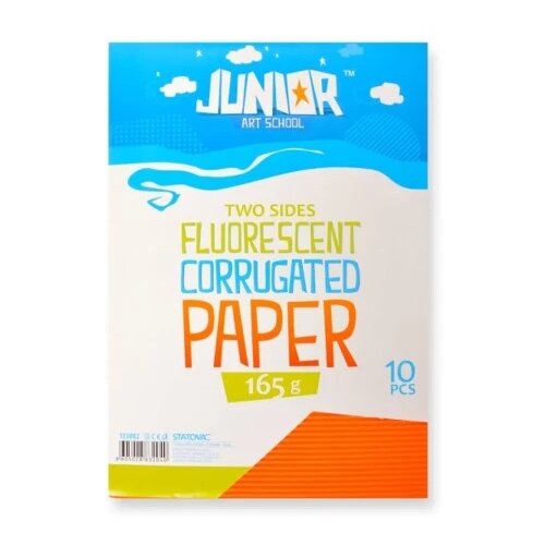Junior jolly waves karton rebrasti a4 10k - odaberite nijansu neon narandžasta ( 133181 ) Cene