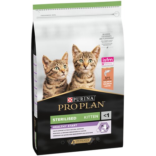 Pro Plan PURINA Sterilised Kitten bogata lososom - 2 x 10 kg Slike