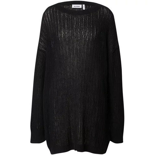 WEEKDAY Širok pulover 'Dilaria' črna