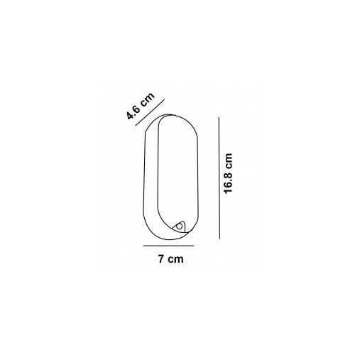  Led svetiljka BL1 elipsa 12W 4000K IP65 crna Slike