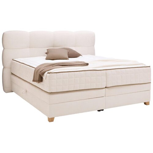 Premium Living Postelja Boxspring Bianco, Bež, 160x200 Slike