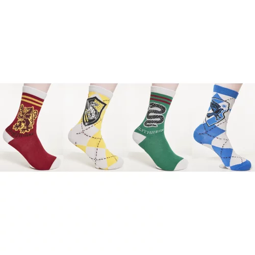 Merchcode Accessoires Harry Potter 4-Pack Multicolor Team Socks