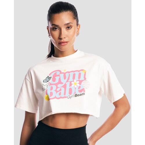 GymBeam Ženska majica GymBabe Cream Cijene