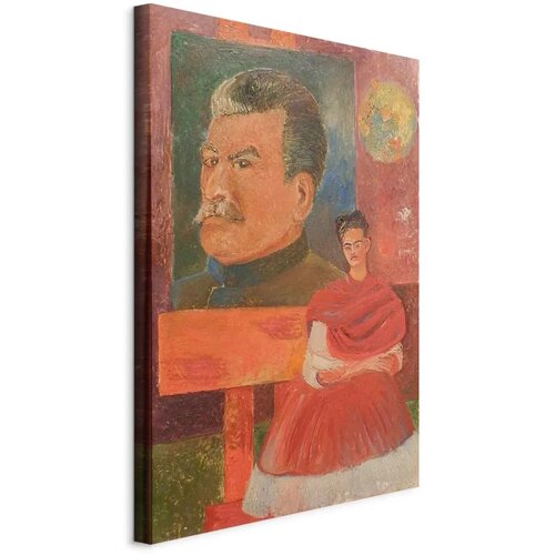  Slika - Frida Kahlo &ndash; Self-Portrait with Stalin 60x90 Na talijanskom platnu Cijene