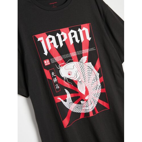 Sinsay Pamučna majica s motivom Japana Slike
