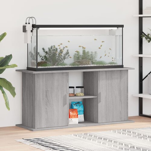 vidaXL Stojalo za akvarij siva sonoma 121x41x58 cm inženirski les Cene