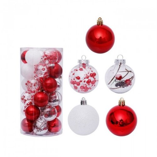  Kuglica 30kom crveno-belo Cene