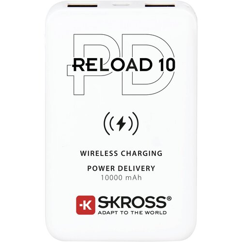 Skross Reload 10 PD\, Qi powerbank (rezervni akumulatorji) 10000 mAh Li-Ion bela prikaz stanja, (20432677) Cene