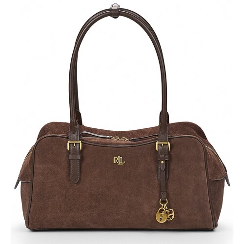Polo Ralph Lauren MARCY ZIP SATCHEL LARGE Smeđa Slike