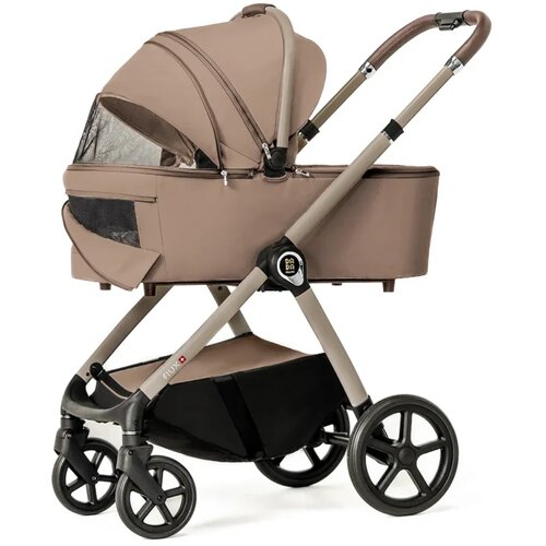 Dada prams Otro&amp;scaron;ki voziček 2v1 Flux temno bež Slike