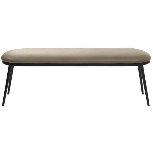 Unique Furniture Bež klupa od imitacije kože Gain – Cijene