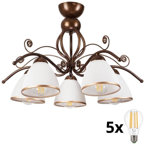  Brilagi - LED plafonski luster ANTICO 5xE27/60W/230V bronza patina Cene
