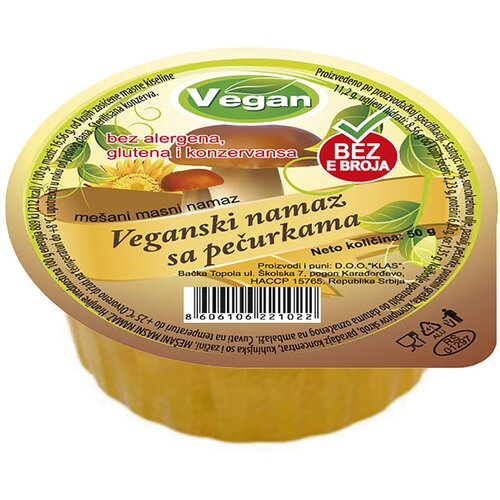  Veganski namaz sa pečurkama, 50g Slike