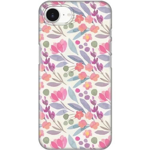  maska za iphone 16e 6.1 watercolor flowers silikonska print Cene