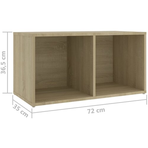  ormarići 4 kom boja hrasta 72x35x36,5 cm konstruirano drvo Slike