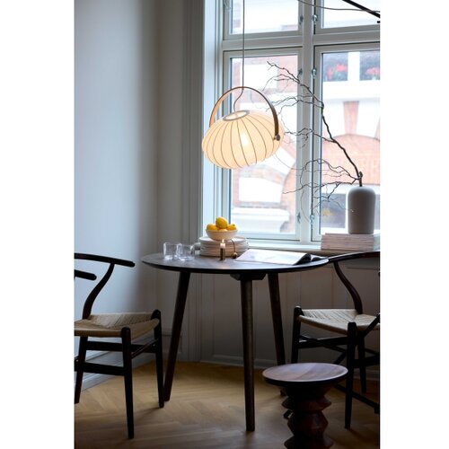 Halo Design 746347 - Visilica na sajli DC 1xE27/40W/230V, &amp;Oslash; 40 cm, bela/hrast Slike