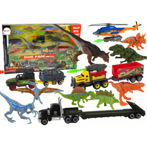  Helicopter Dinosaurs Vehicle Set 8 Colorful Pcs Cene