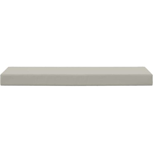  Jastuk za sjedalo Sivi 115 x 40 x 8 cm 100% poliester - Sivi 115 x 40 cm Slike