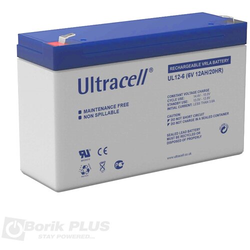 Ultracell UL 12-6 Olovna VRLA baterija 6V 12Ah Cene