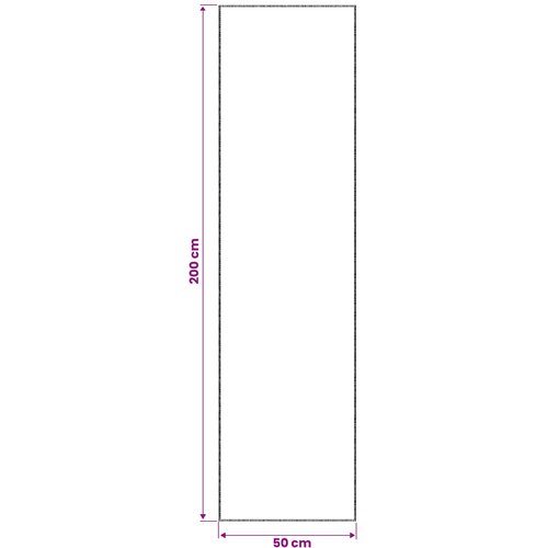  Tepih Krem 50 x 200 cm 100% poliester 3 mm Mogu se prati Slike