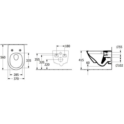 Villeroy Boch 4670TSR1 Subway 3.0 Combi-Pack CeramicPlus TwistFlush viseča brezrobna WC &amp;scaron;koljka z WC desko s počasnim zapiranjem Slike