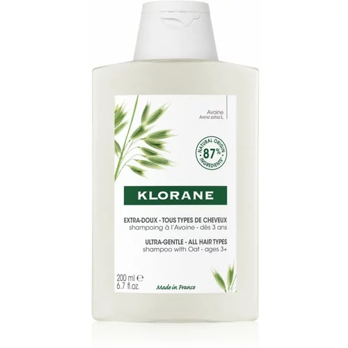 Klorane Oat nježni šampon za sve tipove kose 200 ml