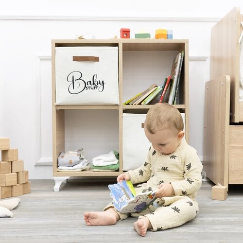 Montessori Komoda za knjige i igračke, Bež Cene