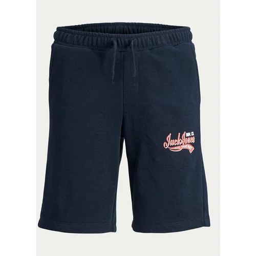Jack & Jones Športne kratke hlače Logo 12249970 Mornarsko modra Slim Fit
