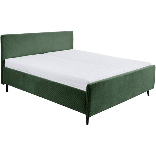 MID.YOU OBLAZINJENA POSTELJA 160 cm x 200 cm , tekstil, leseni material olivno zelena Cene