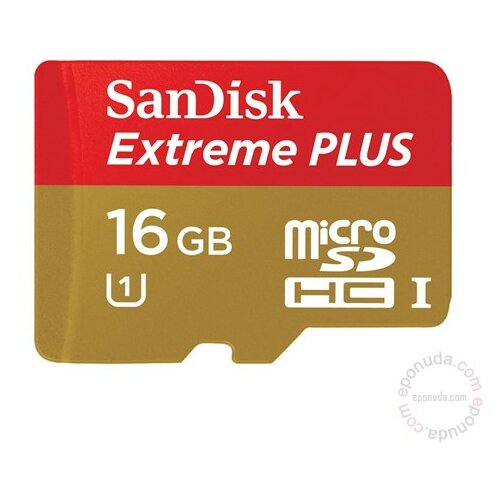 Sandisk SD 16GB micro extreme 80mbs UHS 1, 66952 memorijska kartica Slike