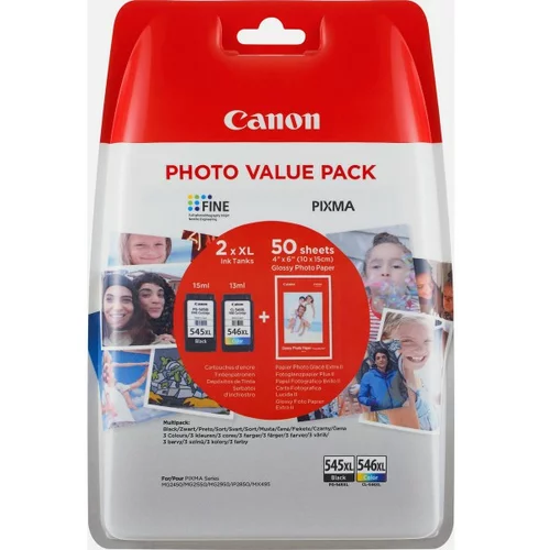 Canon Komplet kartuš PG-545 XL in CL-546 XL + Foto papir / Original