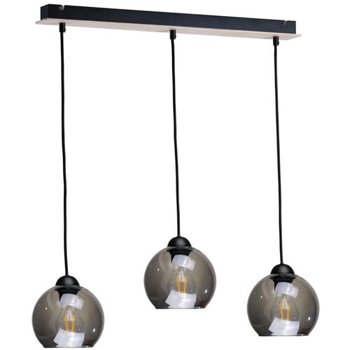  Luster na sajli UNO WOOD 3xE27/60W/230V crna/smeđa Cene