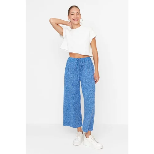 Trendyol Indigo Culotte Thick Knitted Sweatpants