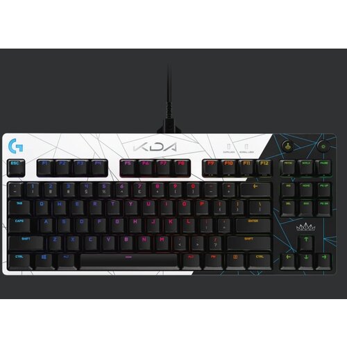 Logitech G PRO, mehanska gaming tipkovnica, K/DA, (689557) Slike
