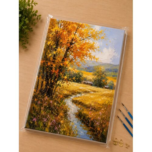  BOJENJE PO BROJEVIMA SET JESEN 40X50CM *AK Slike