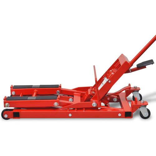 VidaXL Rdeča Hidravlična Dvigalka za Motorna Kolesa/Terenska Vozila 680 kg Slike