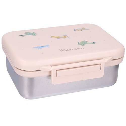 Kidzroom inox kutija za užinu s 2 pretinca - Small Talk Beige Cijene