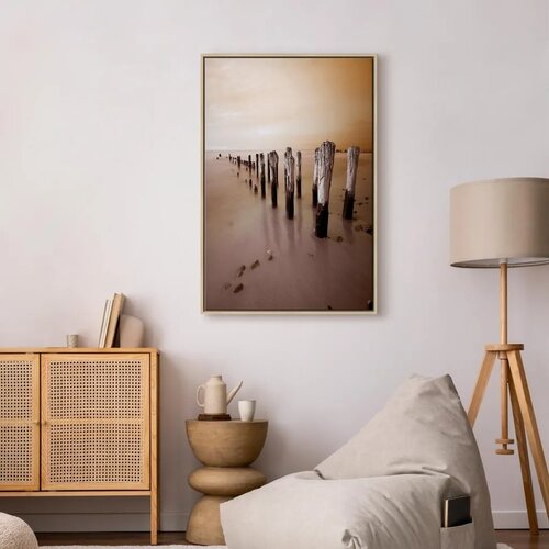  Slika - Autumn Outflow (1 Part) Vertical 60x90 U prirodnom drvenom okviru Slike