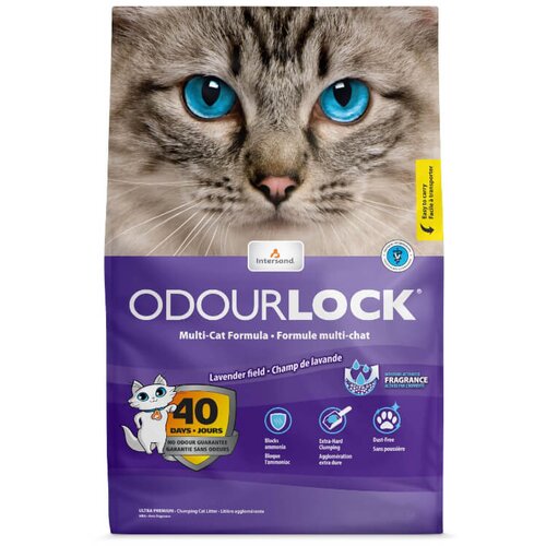 OdourLock posip za muce Lavanda - sivka 6 kg Slike