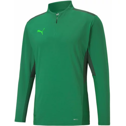 Puma TEAMCUP 1/4 ZIP TOP Muška majica za trening, zelena, veličina