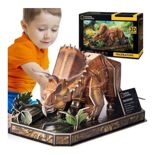 Cubicfun 3D puzle dinozaver triceratops Slike