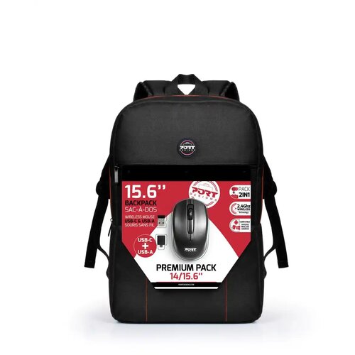 Port premium crni ranac za laptop 15.6"+bežični optički mi&scaron; 1000dpi Cene