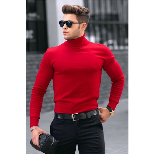 Madmext Sweater - Red - Fitted Slike