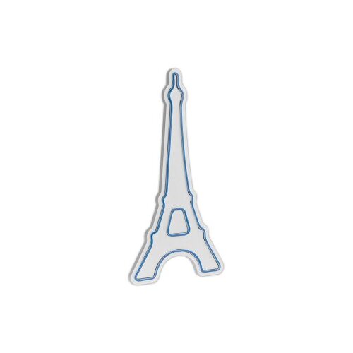 Wallity dekorativna led rasveta eiffel tower paris, 28x55.5cm, plava Cene